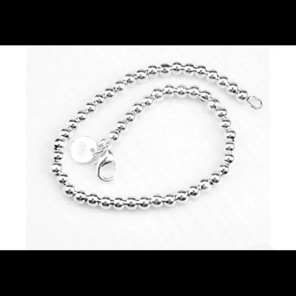 925 Sterling Silver Bead charm Bracelet - Picture 2 of 6